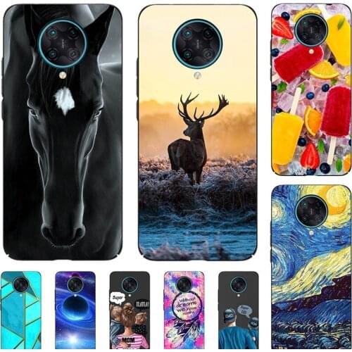 Fashion Bumper Cute Case For Xiaomi Redmi K30 Pro ZOOM K30S Xiaomi POCO X2 F2 Pro Case Soft Silicone Cat Horse Flower Cover