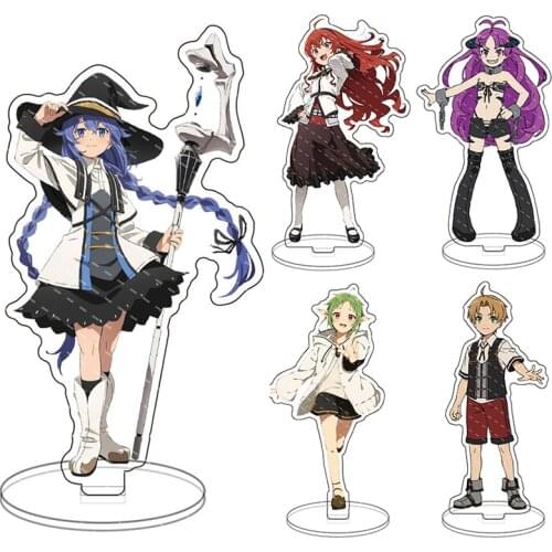 Mushoku Tensei Jobless Reincarnation Acrylic Stand Model Plate Roxy Migurdia Cute Figures Standing Sign Desk Decor Fans Collect