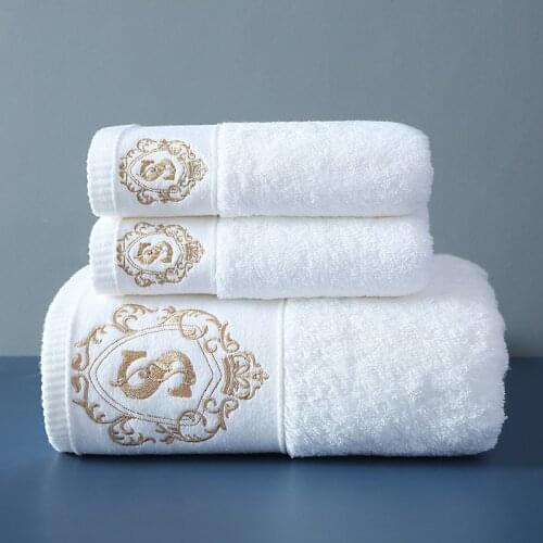 2021 New High-grade 100% Cotton Luxury Towels Bathroom Face Bath Towel Set Soft Five Star Hotel Towel adults Serviette 80x160cm