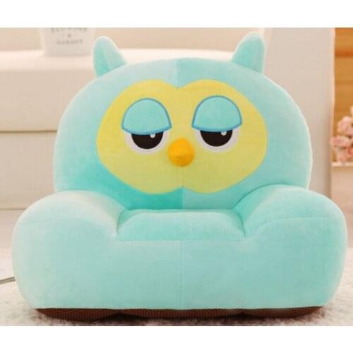 New cartoon plush owl sofa toy green sofa floor seat about 50x45cm 0734