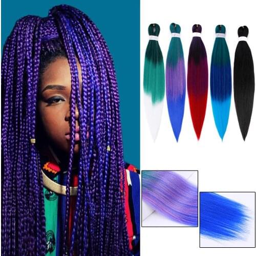 ONYX 26inch EZ Braiding Hair Pre-stretched Professional Perm Yaki Soft Synthetic Jumbo Braids Hair Hot Water Easy Braiding