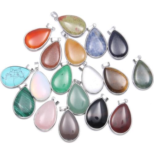 Natural Stone Pendants Rose Quartzs Charms Pendants Craft for Women Men Jewelry Charms for Jewelry Necklace Pendants