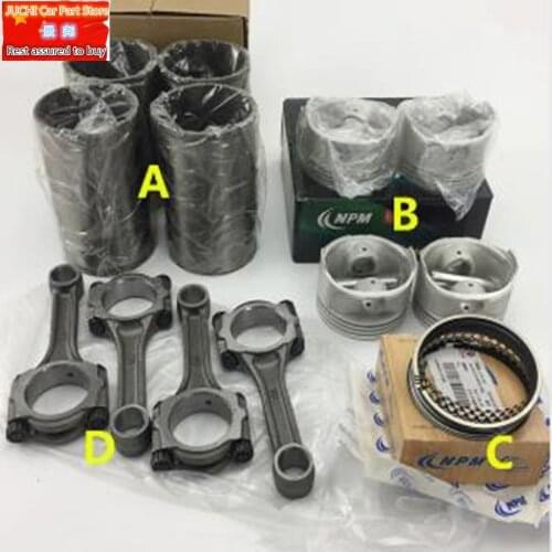 Car engine piston, piston ring, cylinder liner, connecting rod for Geely MK 1 MK 2 ,MK Cross Hatchback