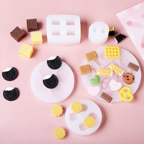 Wafer Sandwich Biscuit Silicone Mold UV Epoxy Silicone mould Star Decoration art DIY Bead Earring pendant Jewelry Making tool