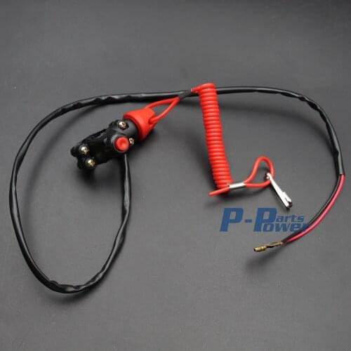 UNIVERSAL KILL SWITCH LANYARD TETHER EMERGENCY CORD MX QUAD PIT DIRT ATV BIKE new