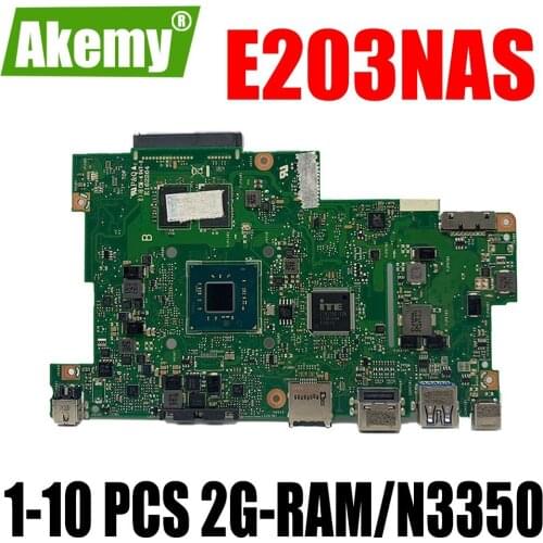 1-10 PCS JIANSU Motherboard For Asus E203N E203NA E203NAS E203NAH E203M E203MA Laotop Mainboard 2G/N3350 No With SSD