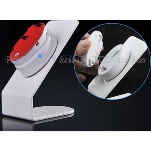 Metal cell phone security display stand holder with built-in steel pull wire box 10pcs