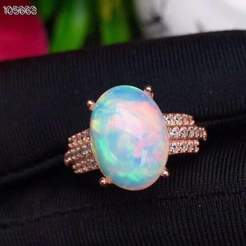 100% NATURAL ETHIOPIAN WELO FIRE OPAL CABOCHON Ring 10x12mm 1pc