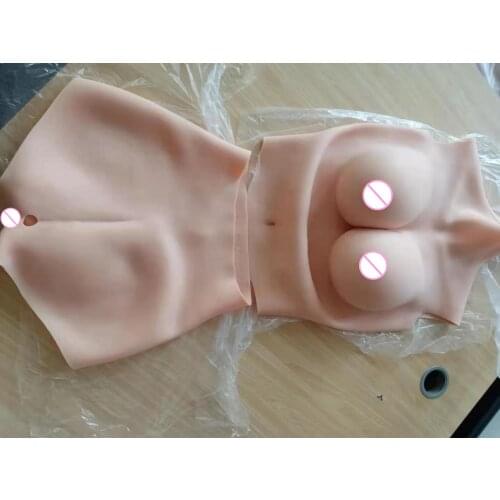 2 in 1 New Sale G CUP Halfbody Fake Artificial Boobs Breast Forms and Vagina Panty Crossdresser Shemale Drag Queen Transgender