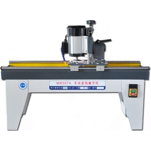 550W/750W Woodworking Straight Line Sharpen Machine Precision Round Bar Guide Planing Knife Sharpen Tools Manual Straight Blade