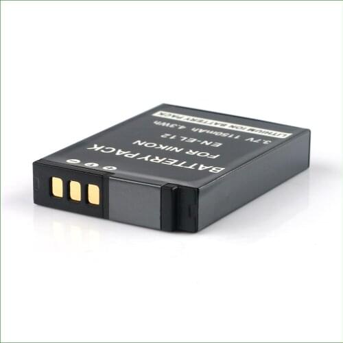 EN-EL12 ENEL12 EN EL12 Digital Camera Battery for Nikon COOLPIX AW100 AW110 AW120 AW100s AW130 AW110s W300s KeyMission 170 360