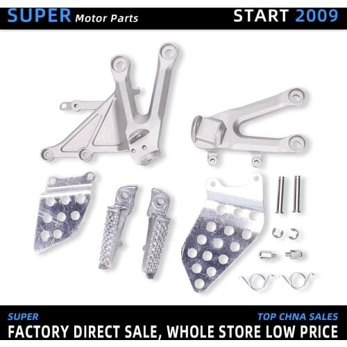 Motorcycle Accessories Front Foot Rests Pedal Bracket Assembly Kit For Honda CBR1000RR 2004 2005 2006 2007 CBR1000