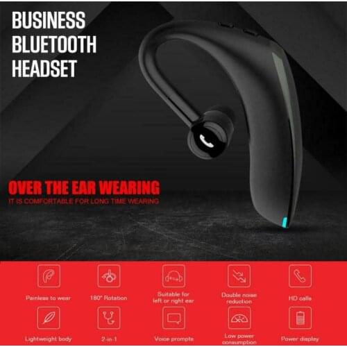 F900 Bluetooth Wireless Earphones With Mic HiFi Stereo Ear-Hook Headset Waterproof Business Hands-free Calling Driving Headset