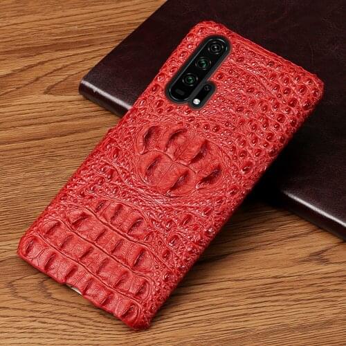 Genuine 3D Crocodile Head Phone Case For Honor 20 Pro 10i 20i 30S 30 Pro 10 9 Lite For 10X 9X 8X Note 10 V30 Pro V20 V10 V9