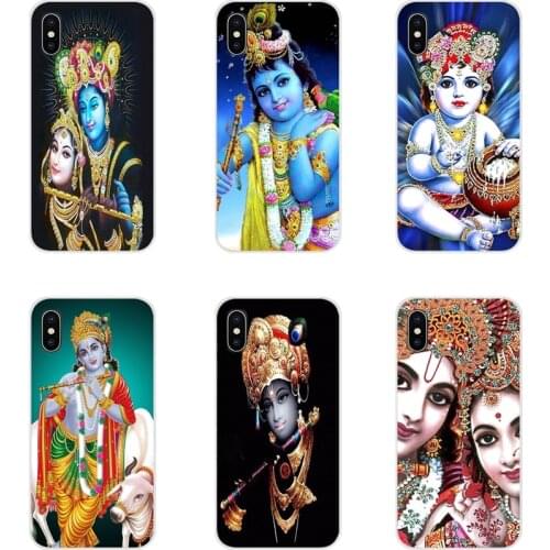 For Samsung Galaxy S2 S3 S4 S5 Mini S6 S7 Edge S8 S9 S10E Lite Plus Accessories Phone Cases Covers God Shree Krishna