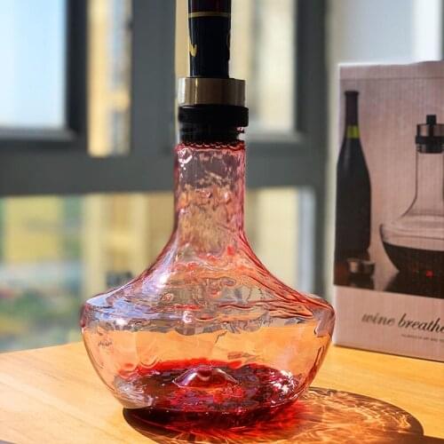 European Transparent Glass Wine Decanter Handmade Crystal Brandy Champagne Bottle Household Water Jug Pourer Aerator Bar Tools