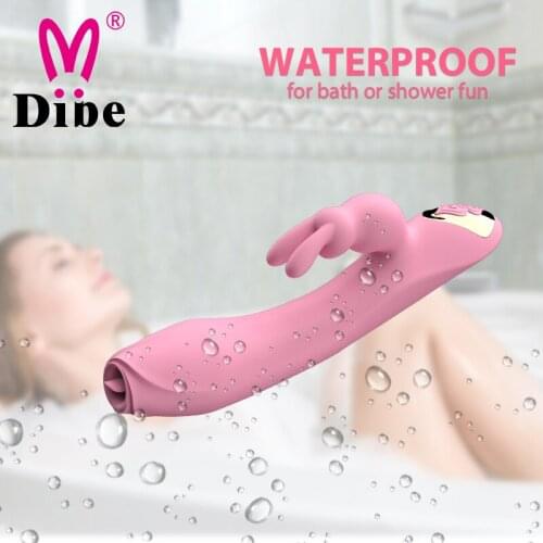 G Spot Vibrator for Women Dual Vibration Silicone Dildo Waterproof Female Vagina Clitoris Massager Sex Toys for Women Adult Toys