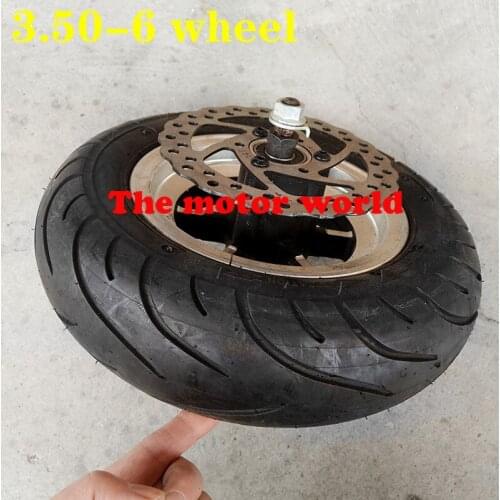 Hot Sale High Quality 10 Inch Electric Scooter Wheel with Hub3.50-6Vacuum Road Tyre with Brake Disc for Folding Electric Scooter