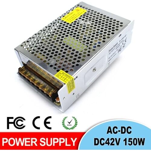 DC Power Supply 42V 3.6A 150w Led Driver Transformer 110V 220V AC to DC42V Power Adapter for CNC CCTV Stepper Motors Strip Light