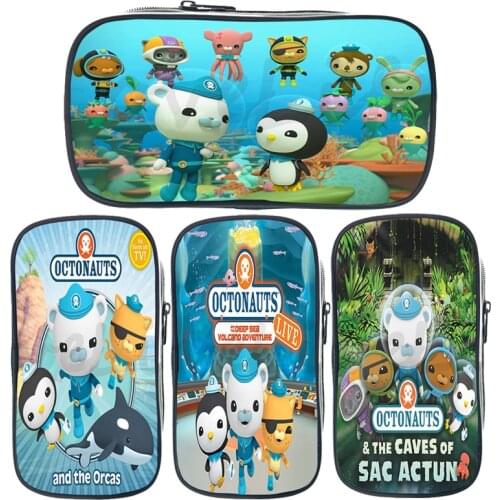 Kawaii The Octonauts Pencil Case Boys Girls School Case Student Stationery Bag Children Pencil Bag High Quality Pen Bag for Kids