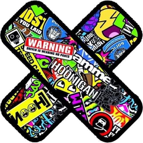 Creative Band-Aid Colour Car Sticker Decal Decor Motorcycle Off-road Skateboard Laptop Trunk Guitar Anti-UV PVC Vinyl Sticker