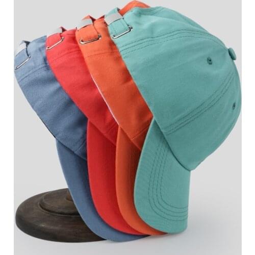 2021 New Korean Version Casual Baseball Cap Solid Color Gorra Casual Solid Hats Pure Color Black Cap Snapback Caps For Men Women