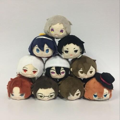 New Bungo Stray Dogs DEAD APPLE Ryunosuke Akutagawa Dazai Doll Toy Keychain Keyring stuffed Bag Strap Be