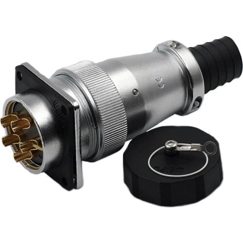 WEIPU WS40 TQ+Z M40 Soldering Plug Socket Terminator Waterproof Electrical Connector 5 9 15 26 31 52 Pin Connectors Panel Mount