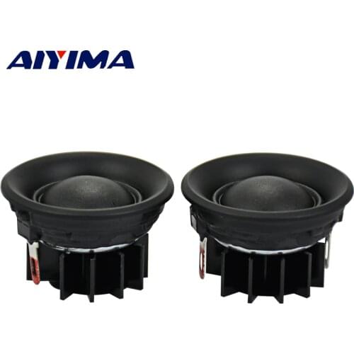 AIYIMA 2Pcs 1.5Inch HIFI Audio Portable Speakers 6ohm 10W Stereo Tweeters Speaker Silk Film Louderspeaker Horn for Home Theater