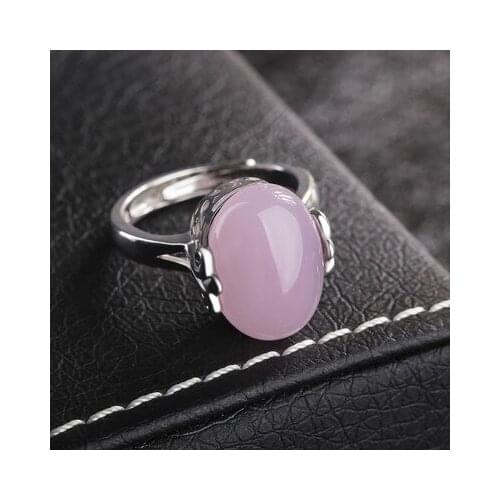 Luxury Jewelry Girls Ring ladys noble new fashion Candy Pink JadeSilver Lovely Fine RINGS 6 78 9