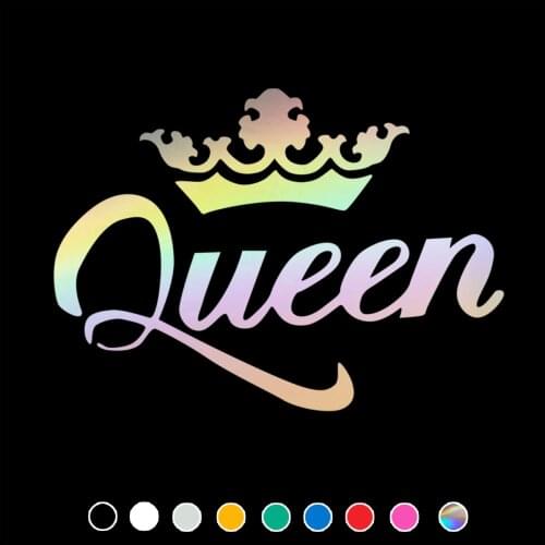 Queen Car Sticker Funny Girl Decal For Cars Auto Motorcycle Bumper Window Door Body JAYJOE Vinyl Car Stickers