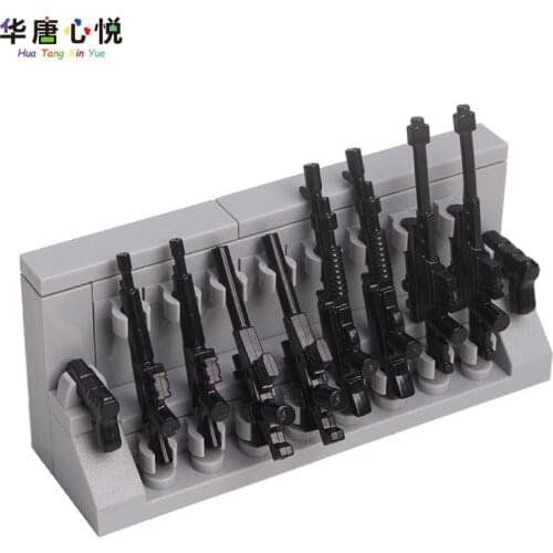 Military Series Weapon Set Storage Wall Model Educational Toys Suitable For Children Building Blocks Birthday Present Military