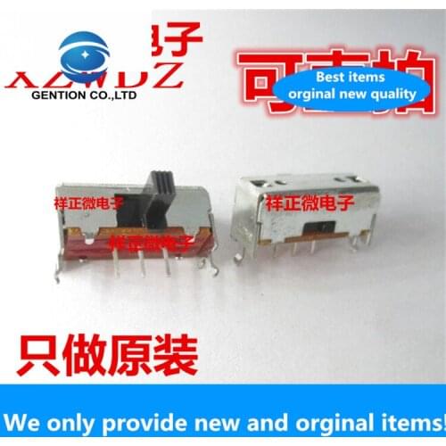 10pcs 100% orginal new SSSU111400 small toggle switch 3 feet 2 gears with bracket horizontal slide switch