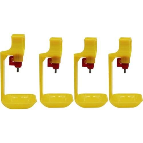 4pcs Poultry Waterer Drinking Cups For Chicken Automatic Drinker Nipple For 25mm Pipes Ball Nipple Poultry Feeding Waterer