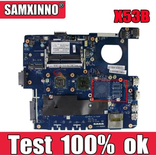 Akemy PBL60 LA-7322P Laptop motherboard for ASUS X53B K53B original mainboard