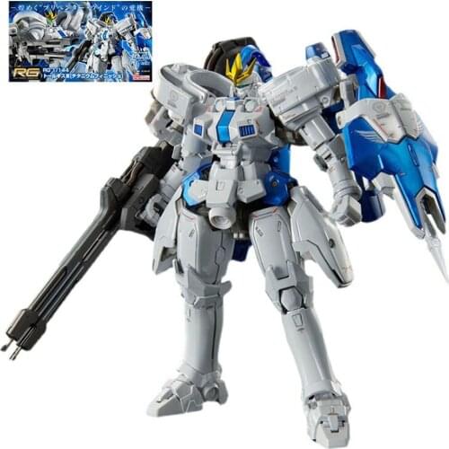 BANDAI PB Gundam RG 1/144 Tallgeese 3 Titanium Finish Model Kids Assembled Toy Robot Anime Action Figures Collections Boys Gifts