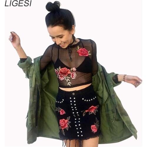 Женские длинные футболки LIGESI China At AliExpress