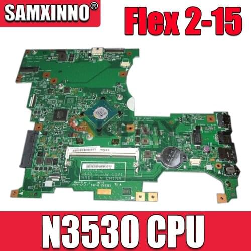 Akemy 448.01E02.002 Main board For lenovo Ideapad Flex 2-15 laptop motherboard SR1W2 N3530 full works