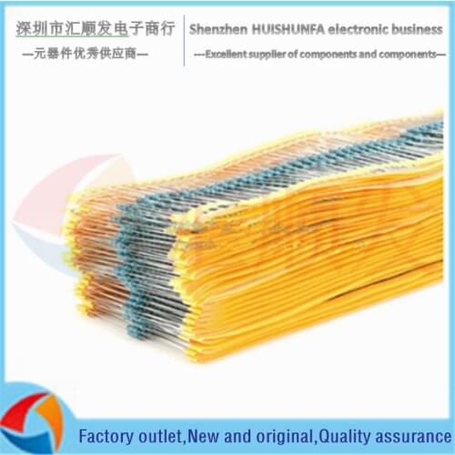 Metallic film resistor element 1% 5-color ring 1M