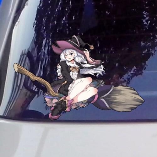 Cute Magical Girl Anime Graffiti Sticker Waterproof Reflective Car Decal 17cmx11cm