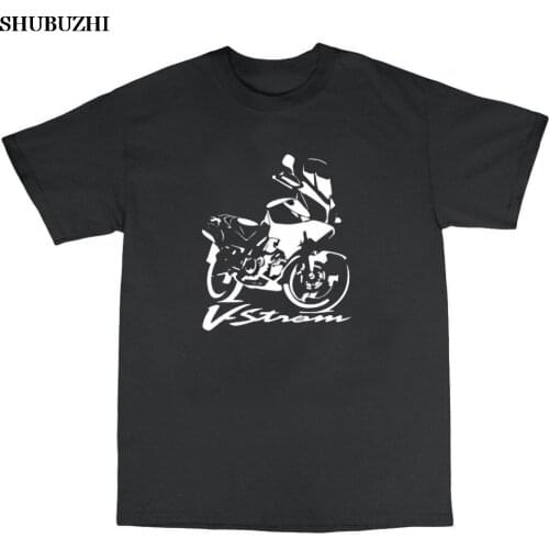 Motorcycle Cotton Suz Vstrom 650 V Strom Dl Man for Men shubuzhi New Short Cotton Casual Men Slim Fit Custom Slim T-Shirt