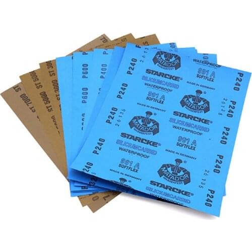 Wet And Dry Sandpaper 220 240 320 400 600 800 1000 1200 1500 2000 2500 3000 5000 7000 Grit Thickness 0.05mm For Polishing