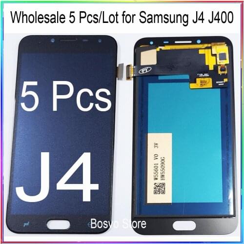 Wholesale 5 Pcs/lot For Samsung Galaxy J4 LCD Display with Touch Screen Digitizer Assembly J400 J400F J400G/DS SM-J400F