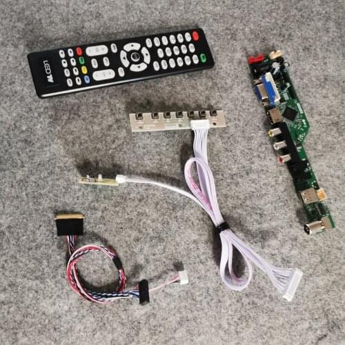 Fit B156HB01/B156HTN01/B156HTN02/B156HTN03 monitor VGA USB controller board DIY kit 60Hz WLED 40-Pin LVDS screen 1920*1080