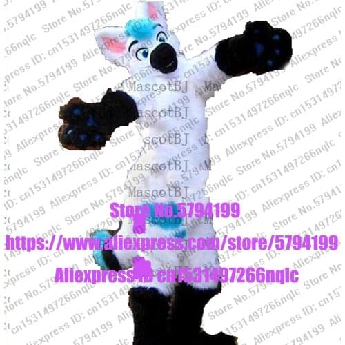 Customized Available REAL PHOTO KJ0037 full sets husky dog Suit fursuit CAT wolf Costume fox Party Carnival Gift