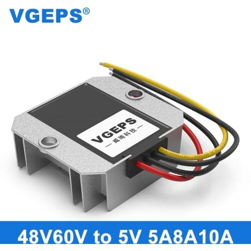 36V48V60V to 5V DC power converter 20~75V to 5V electric vehicle voltage regulator DC-DC step-down module