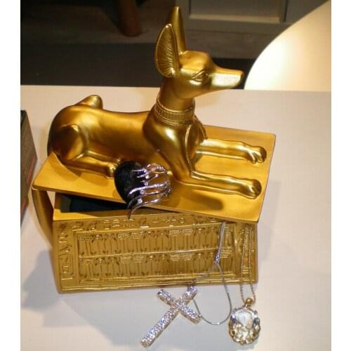 MISTERY & CLASSIC ANCIENT EGYPT STYLE A NUBIES JEWELRY BOX HIGH QUALITY HANDWORK POLYRESIN FASHION CRAFTS HOME ARTESANATO