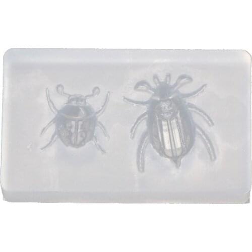 Cute Ladybug Beetle Pendant Insect Resin Silicone Mold Jewelry Making Tools