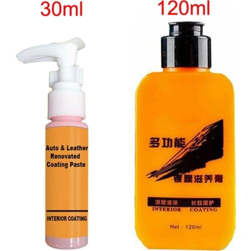 Car Leather Renovated Coating Paste Plastic Maintenance Agent Cleaner Auto Repair Cream Leather Cleaning Paint Refurbish Agent