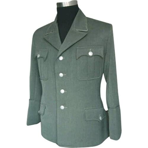 GUDC-004 WWII German Elite M34 Officer Fieldgrey Gabardine Jacket dress tunic